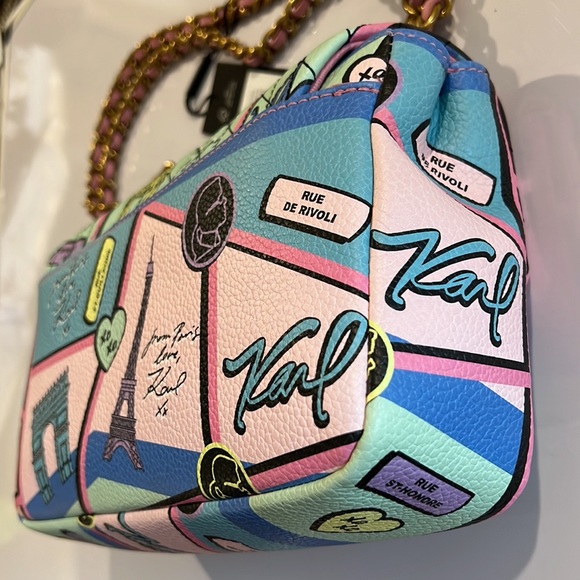 NWT Karl Lagerfeld Aguness Shoulder Bag - Picture 5 of 7